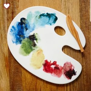 Nwt west elm fishs eddy art palette serving board